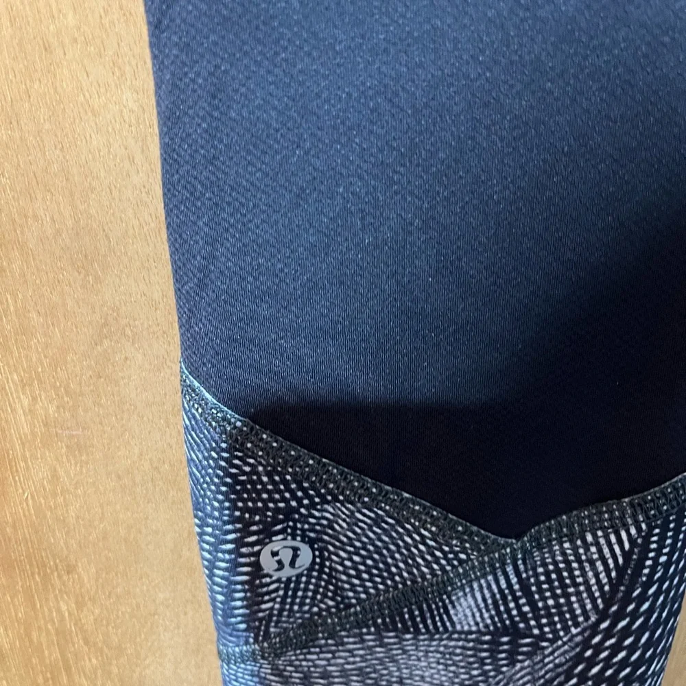 Lululemon‎ Athletica Blue and Gray Leggings High Waist